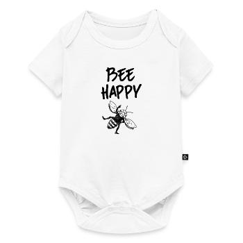 BeeHappy + T dictons shirt + drôle T Shirts - Body à manches courtes Premium Bébé - blanc - Devant