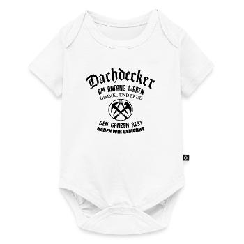 Dachdecker- Am Anfang waren Himmel und Erde - Baby Premium Kurzarmbody - Weiß - Vorne