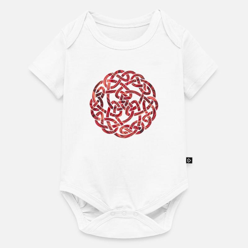 keltischer knoten 5 e 18 - Baby Premium Kurzarmbody - Weiß