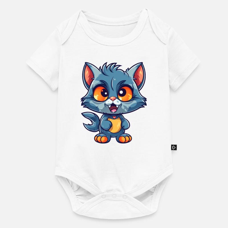 Les chats sont cool - Body à manches courtes Premium Bébé - blanc