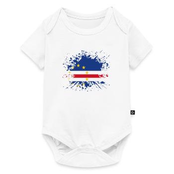 racines pays d'origine racines amour du Cap-Vert .png - Body à manches courtes Premium Bébé - blanc - Devant