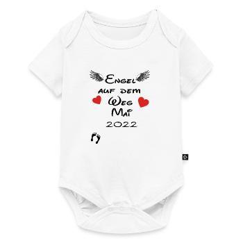 Baby geburt geschenk mama papa weg 2022 Mai - Baby Premium Kurzarmbody - Weiß - Vorne