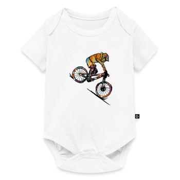 BMX MTB Mountain Bike Bicycle Road Bike Downhill - Baby Premium short-sleeve bodysuit - white - Front