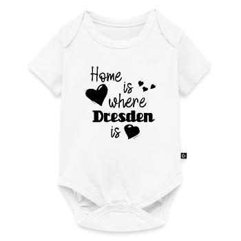 Zuhause in Dresden - Home is where Dresden is - Baby Premium Kurzarmbody - Weiß - Vorne