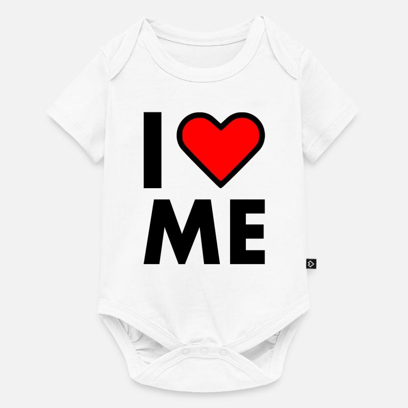 I love me - Body à manches courtes Premium Bébé - blanc