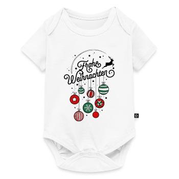 Frohe Weihnachten Ugly Christmas Sweater Geschenk - Baby Premium Kurzarmbody - Weiß - Vorne