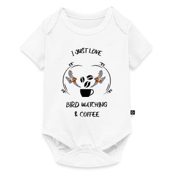 Bird Watching Bird Watching Birding Coffee - Baby Premium short-sleeve bodysuit - white - Front