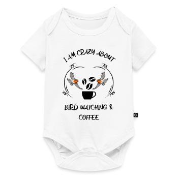 Bird Watching Bird Watching Birding Coffee - Baby Premium short-sleeve bodysuit - white - Front