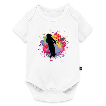 Angler Splash - Baby Premium short-sleeve bodysuit - white - Front