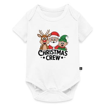 Christmas Crew Reindeer Santa Elf Christmas Cute - Baby Premium short-sleeve bodysuit - white - Front
