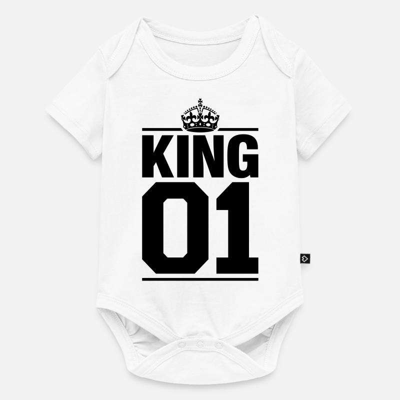 King 01 - Body à manches courtes Premium Bébé - blanc