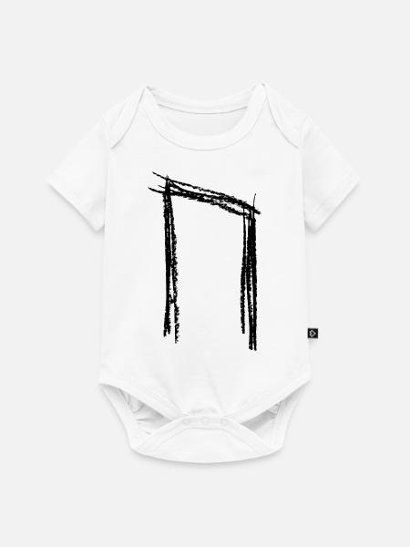 Uruz schwarz - Baby Premium Kurzarmbody - Weiß