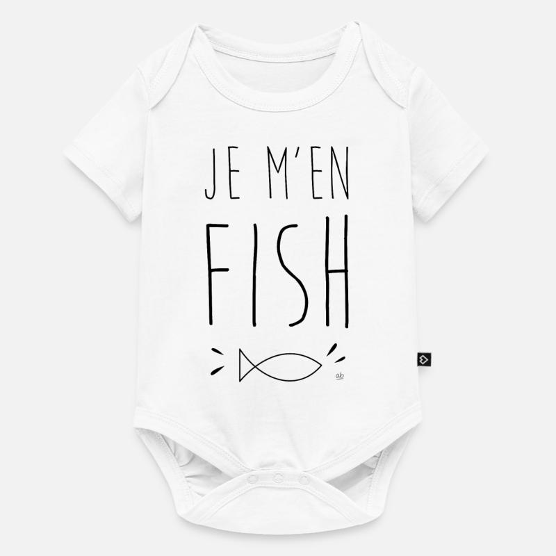 Je m'en fish - Body à manches courtes Premium Bébé - blanc