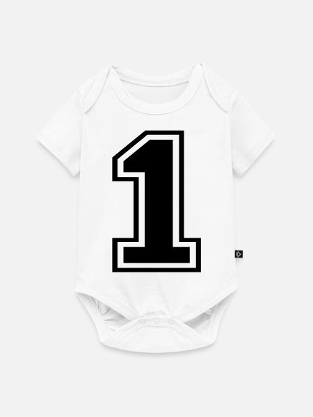 1 - Baby Premium Kurzarmbody - Weiß