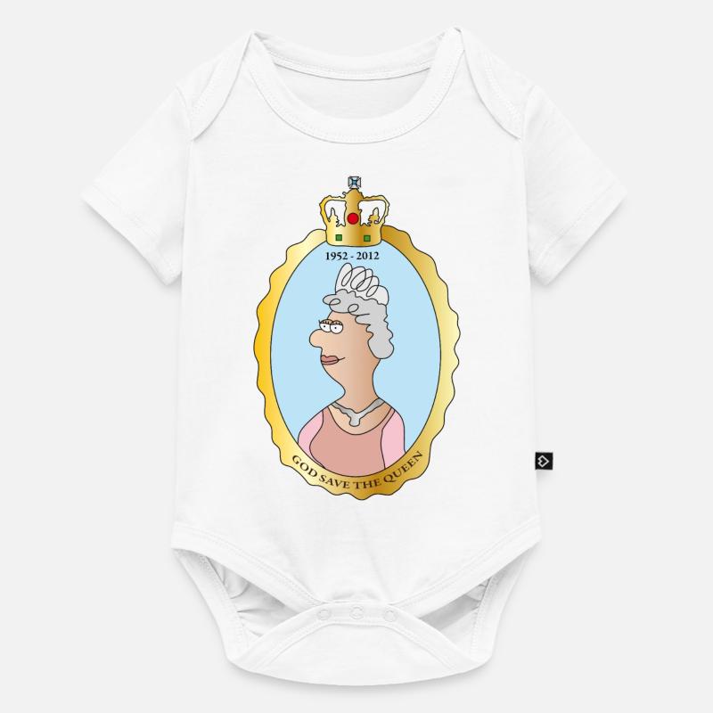 Queen Elizabeth II - Body à manches courtes Premium Bébé - blanc
