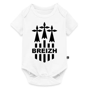 Breizh logo 2 - Baby Premium short-sleeve bodysuit - white - Front