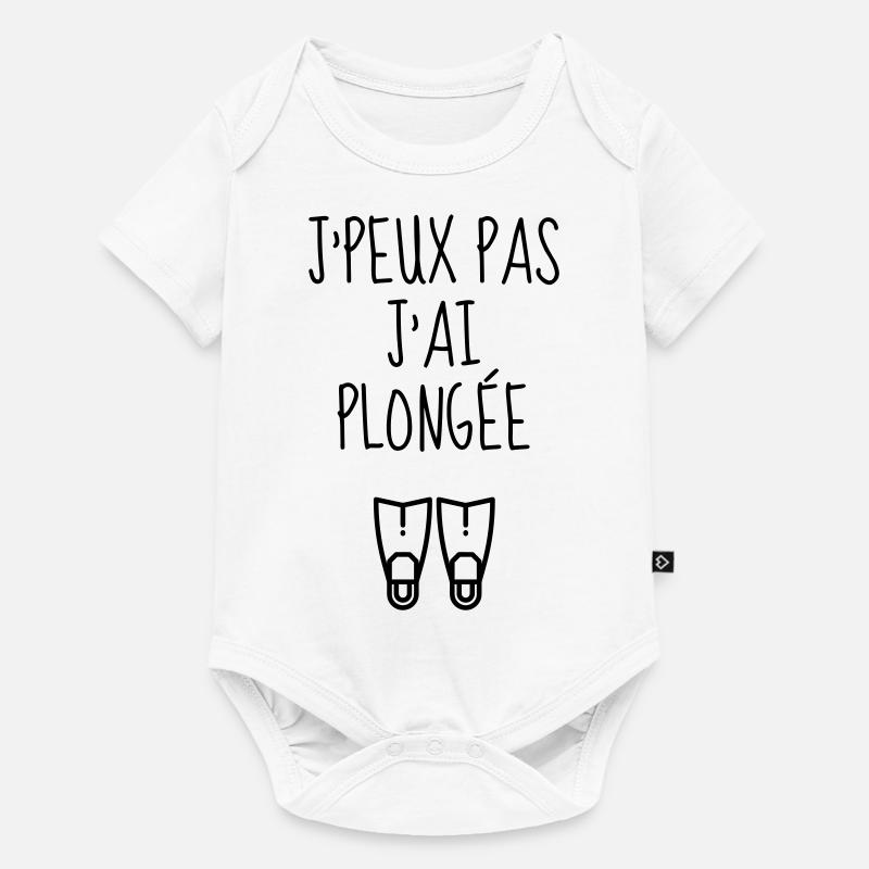 Plongée Sous-Marine / Plongeur / Diver / Natation - Body à manches courtes Premium Bébé - blanc