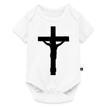 cloué morts croix symbole équipe copains d'équipag - Body à manches courtes Premium Bébé - blanc - Devant