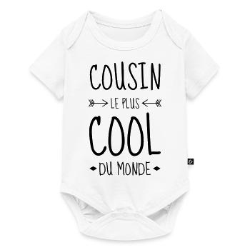 Cousin Kusine Cousine Kusin Baby Bébé Birthday - Baby Premium short-sleeve bodysuit - white - Front
