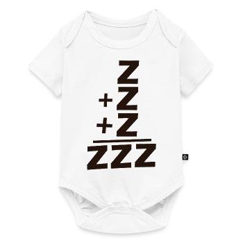 symbol sleep nap sleeps sleep zzz - Baby Premium short-sleeve bodysuit - white - Front