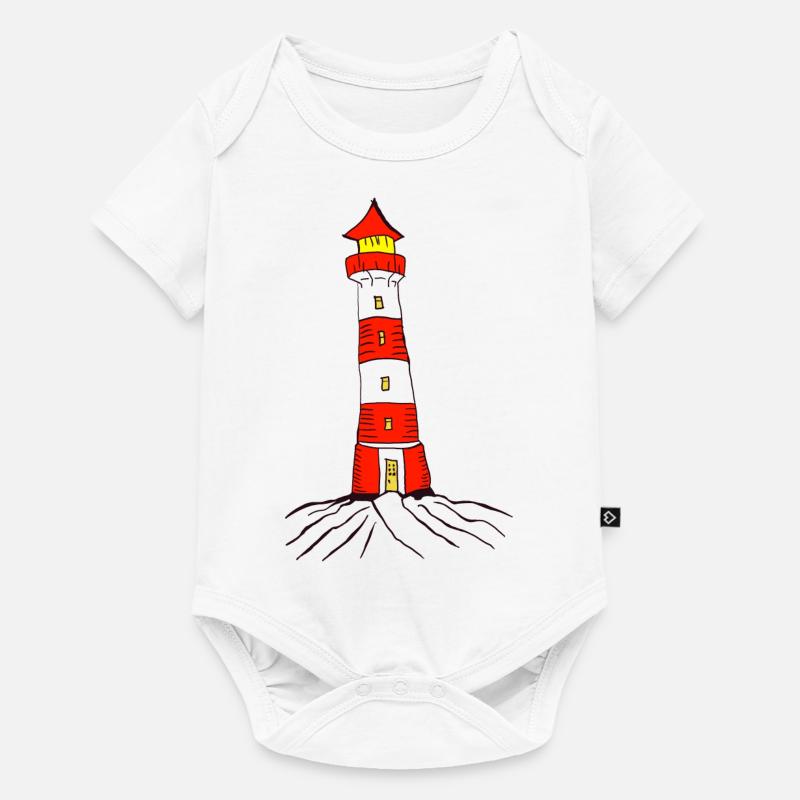 Phare - Body à manches courtes Premium Bébé - blanc