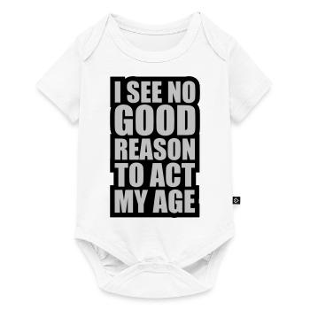 to act my age - Baby Premium short-sleeve bodysuit - white - Front