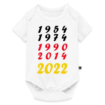 de l’équipe d’Allemagne - Body à manches courtes Premium Bébé - blanc - Devant