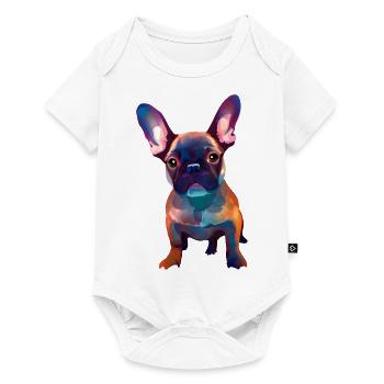 Bulldog dog dog owner dogs dog owner - Baby Premium short-sleeve bodysuit - white - Front