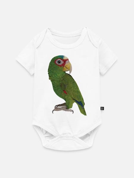 Der Blässstirnpapagei - Baby Premium Kurzarmbody - Weiß