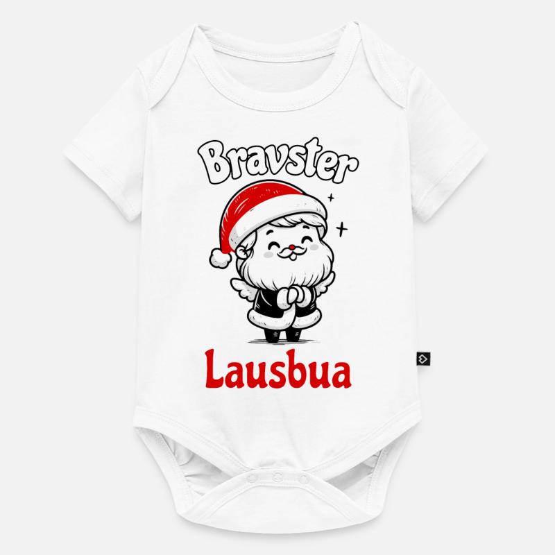 Bravster Lausbua - Baby Premium Kurzarmbody - Weiß