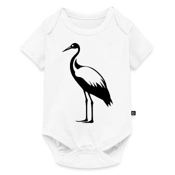 Simple petite cigogne - Body à manches courtes Premium Bébé - blanc - Devant