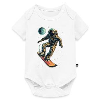 Snowboard Zéro Gravité - Body à manches courtes Premium Bébé - blanc - Devant
