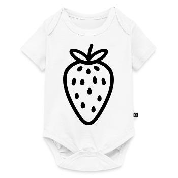 strawberry - Baby Premium short-sleeve bodysuit - white - Front
