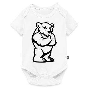 Bear Comic - Baby Premium short-sleeve bodysuit - white - Front