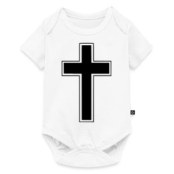 Christian Cross (Croix Chrétienne) - Body à manches courtes Premium Bébé - blanc - Devant