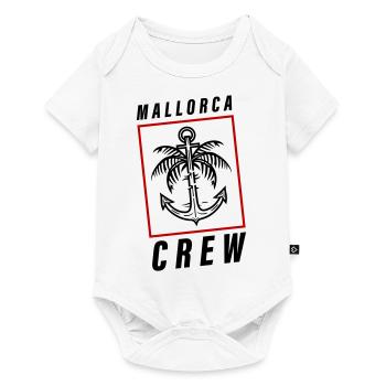 Mallorca Crew Palm Tree Anchor Holidays - Body à manches courtes Premium Bébé - blanc - Devant
