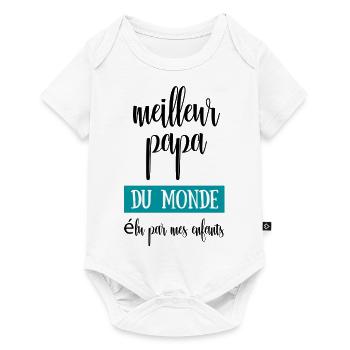 World's Best Dad, Father's Day Gift - Baby Premium short-sleeve bodysuit - white - Front