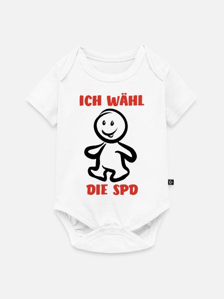 Ich wähl die SPD - Wähler - Stimme - Baby Premium Kurzarmbody - Weiß