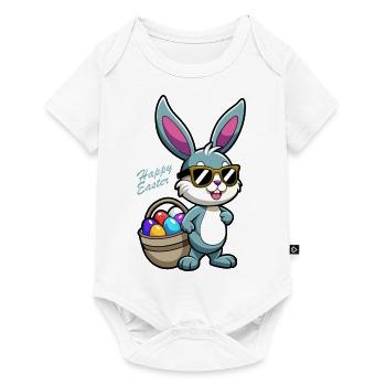 Happy Easter - Easter Bunny - Easter Egg - Gift - Baby Premium short-sleeve bodysuit - white - Front