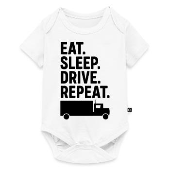Camionneur - Body à manches courtes Premium Bébé - blanc - Devant