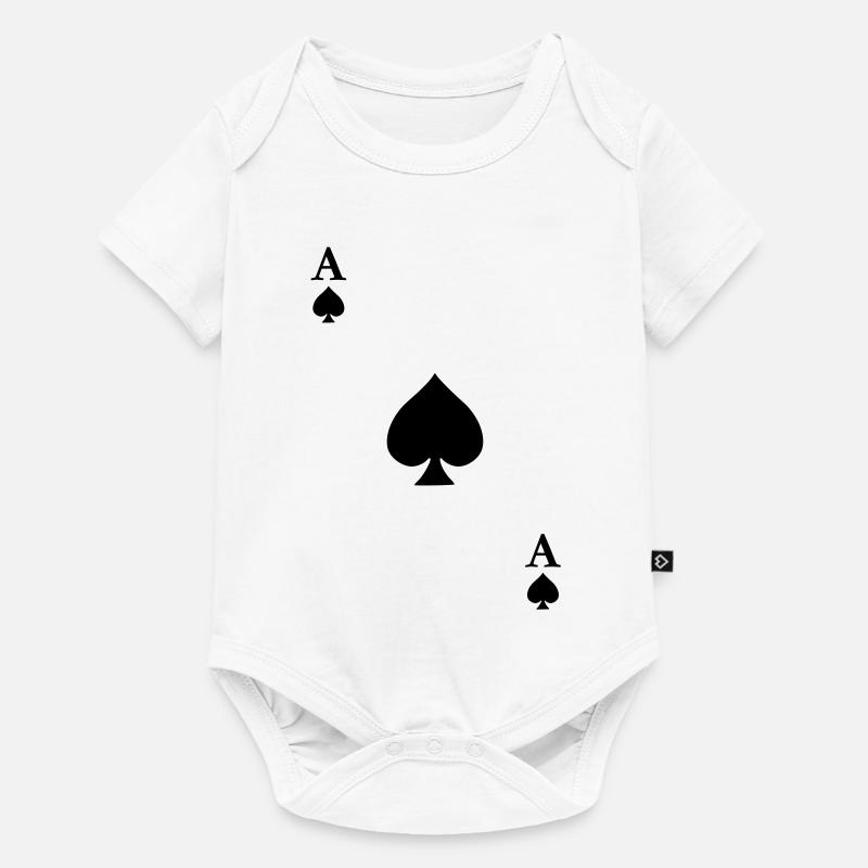 As de Pique - Body à manches courtes Premium Bébé - blanc