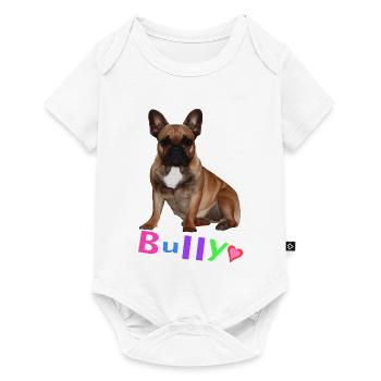 French Bulldog - Baby Premium short-sleeve bodysuit - white - Front