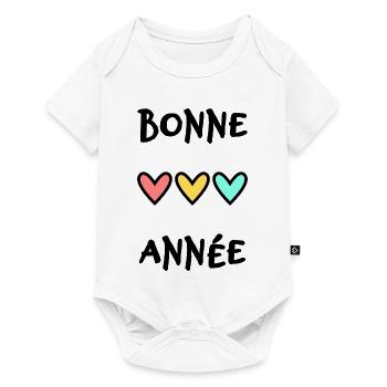 BONNE ANNEE. SAINT SYLVESTRE. NOUVELLE ANNÉE. - Body à manches courtes Premium Bébé - blanc - Devant