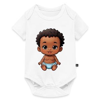 Cute & Happy Cartoon Baby - Baby Premium short-sleeve bodysuit - white - Front