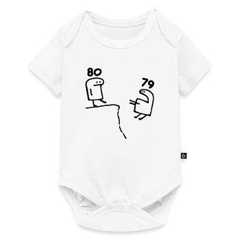 80th Birthday - 80th Birthday Fun 80th Birthday Gift - Baby Premium short-sleeve bodysuit - white - Front