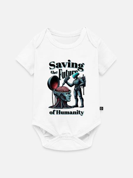 Menschheit Retten - Baby Premium Kurzarmbody - Weiß