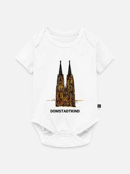 Kölner Dom - Domstadtkind - Baby Premium Kurzarmbody - Weiß