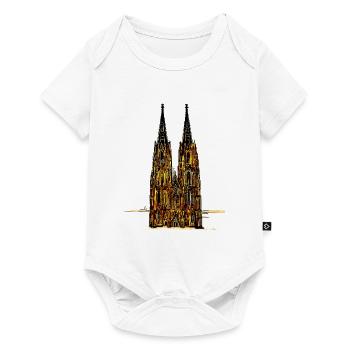 Kölner Dom - Baby Premium Kurzarmbody - Weiß - Vorne