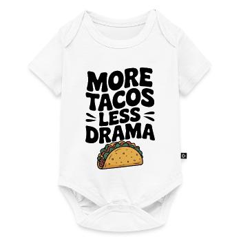 Plus de tacos, moins de drame - Body à manches courtes Premium Bébé - blanc - Devant