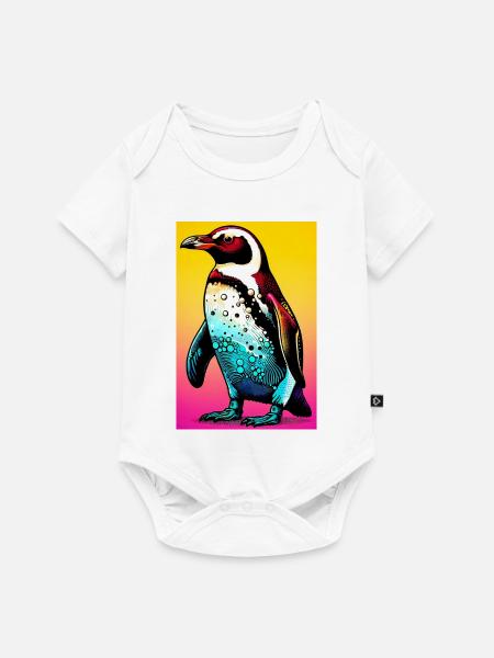 Pinguin - Baby Premium Kurzarmbody - Weiß
